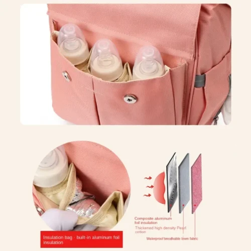 3 pockets of cute cat ears lightweight mother backpack