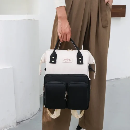 view near mother rucksack cute multifunctional lightweight